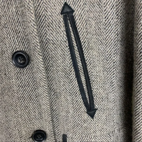 THEORY Dyed Shearling Collar coat, L - Picture 10 of 14